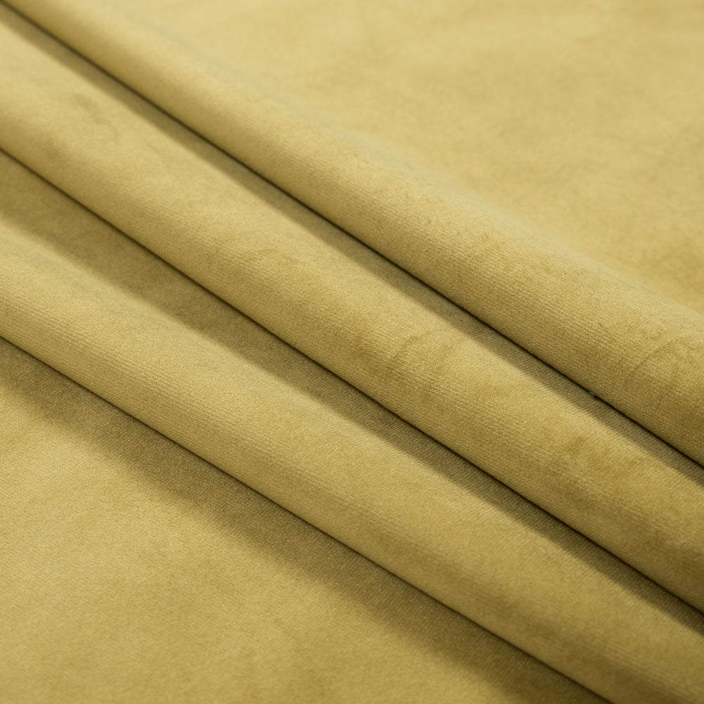 Ultra Soft Polyester Velvet - Lime - British Imported Folded