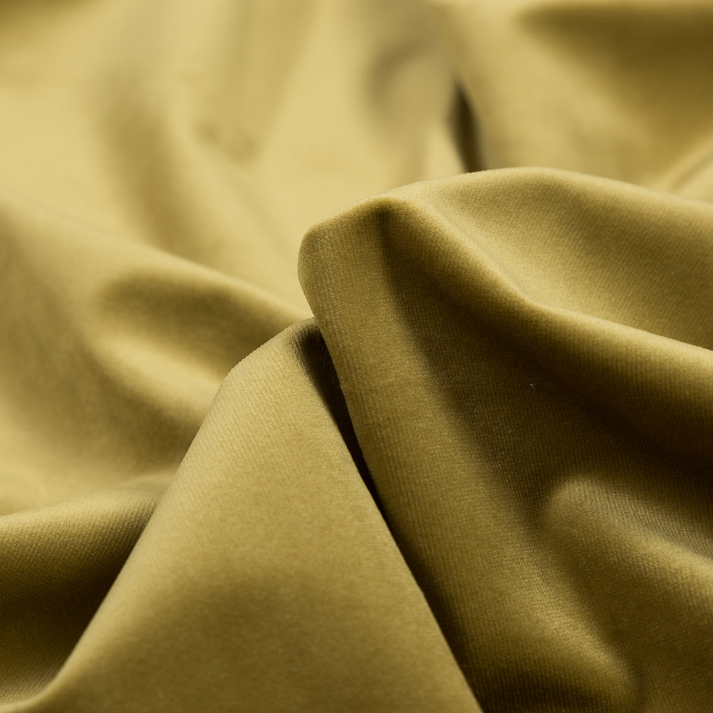 Ultra Soft Polyester Velvet - Lime - British Imported Detail