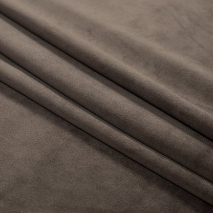 Ultra Soft Polyester Velvet - Bark - British Imported Folded