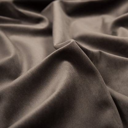 Ultra Soft Polyester Velvet - Bark - British Imported Detail