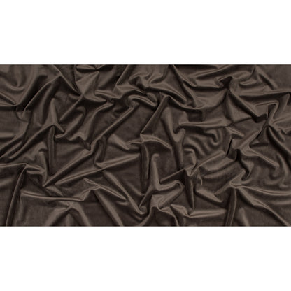 Ultra Soft Polyester Velvet - Bark - British Imported Full
