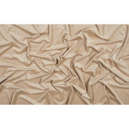 Ultra Soft Polyester Velvet - Latte - British Imported Full