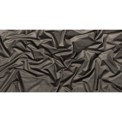 Ultra Soft Polyester Velvet - Gunmetal - British Imported Full