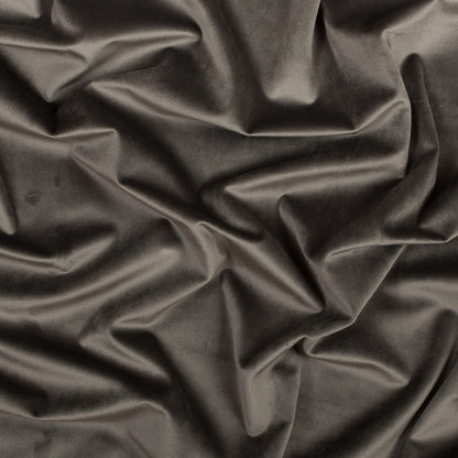 Ultra Soft Polyester Velvet - Gunmetal - British Imported