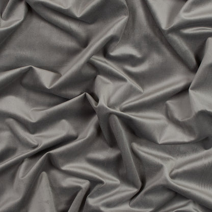 Ultra Soft Polyester Velvet - Gray - British Imported