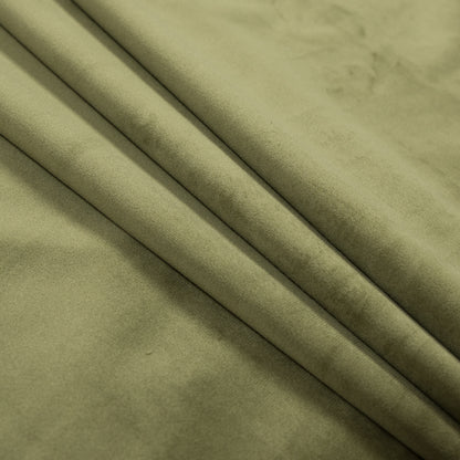Ultra Soft Polyester Velvet - Fern - British Imported Folded