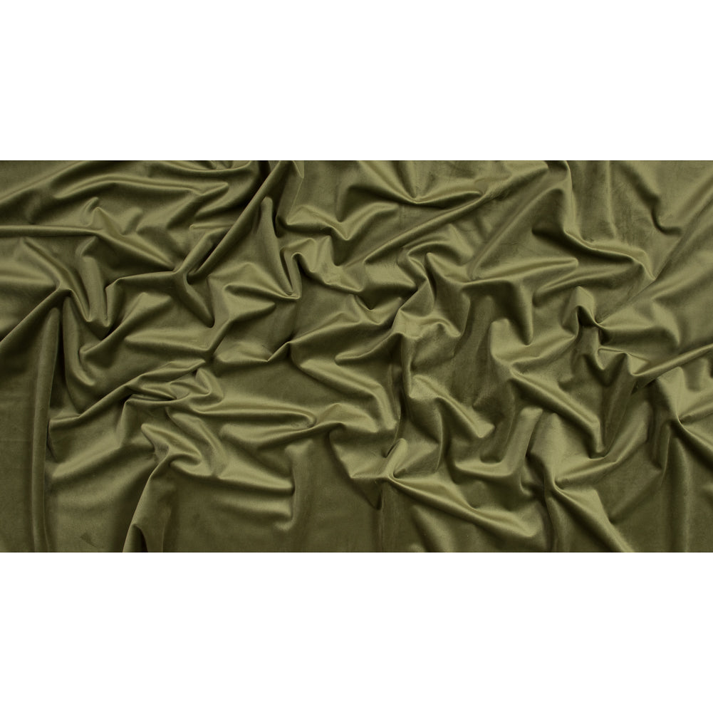 Ultra Soft Polyester Velvet - Fern - British Imported Full