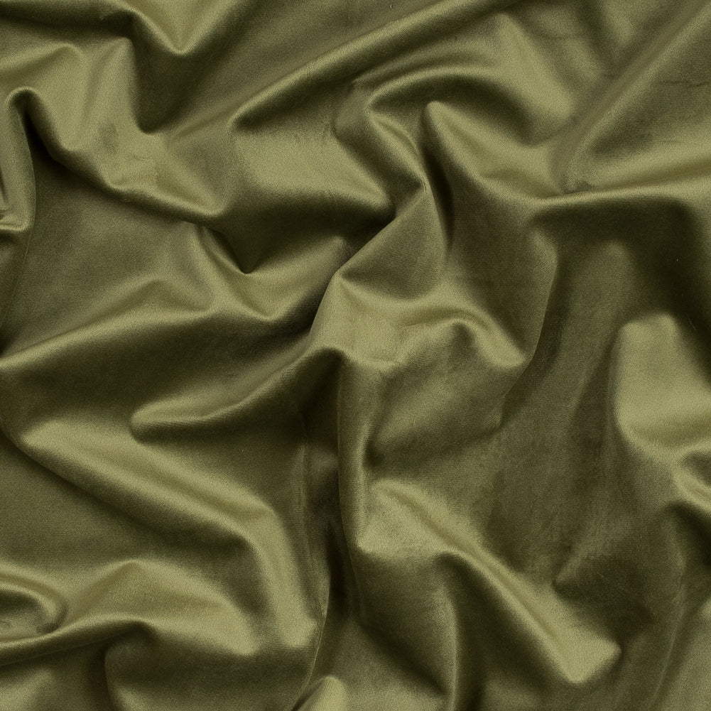Ultra Soft Polyester Velvet - Fern - British Imported