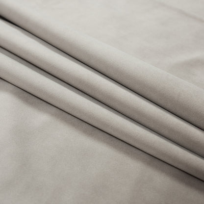 Ultra Soft Polyester Velvet - Fog - British Imported Folded