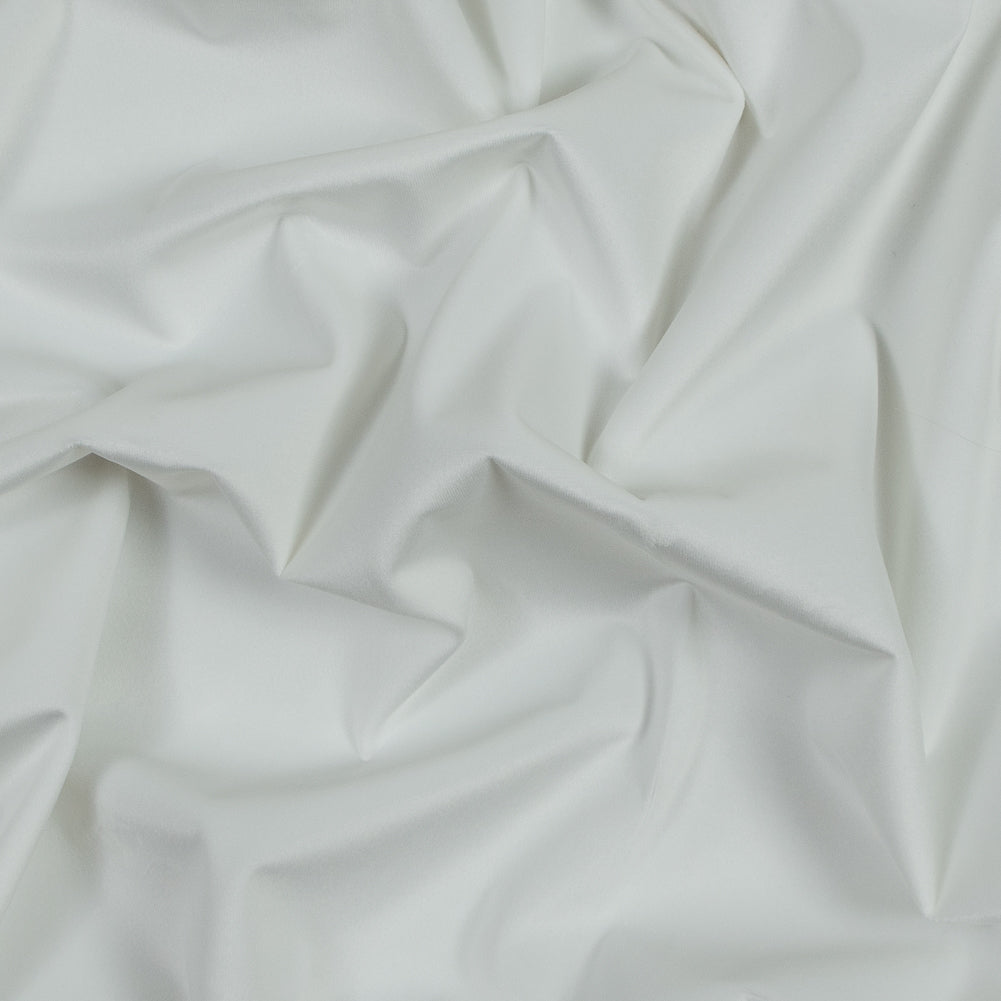 Ultra Soft Polyester Velvet - Pearl - British Imported