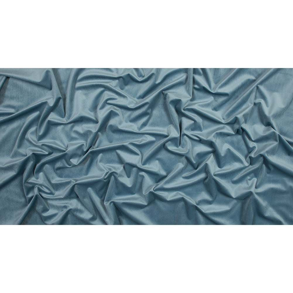 Ultra Soft Polyester Velvet - Powder Blue - British Imported Full