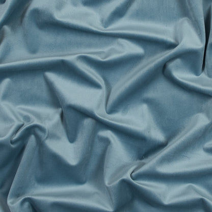 Ultra Soft Polyester Velvet - Powder Blue - British Imported