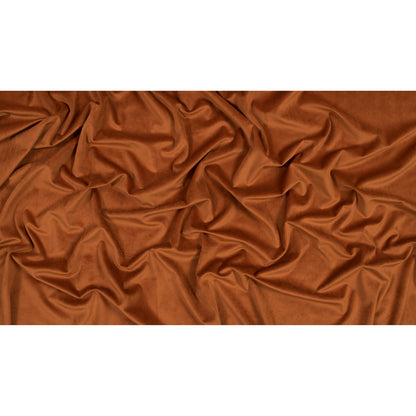Ultra Soft Polyester Velvet - Rust - British Imported Full