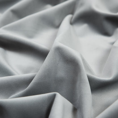 Ultra Soft Polyester Velvet - Silver - British Imported Detail