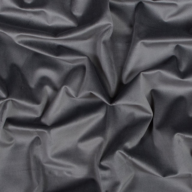 Ultra Soft Polyester Velvet - Slate - British Imported