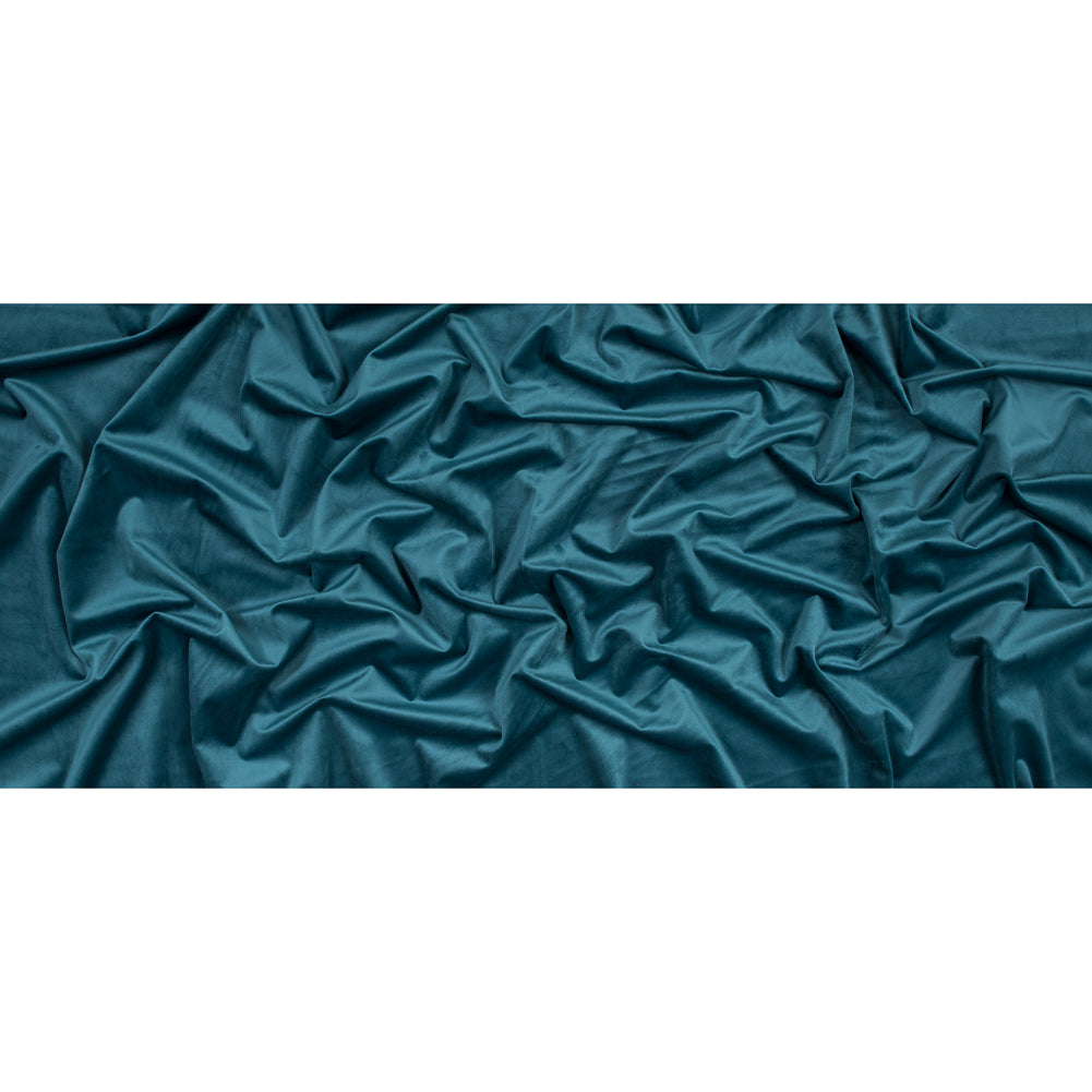 Ultra Soft Polyester Velvet - Teal - British Imported Full