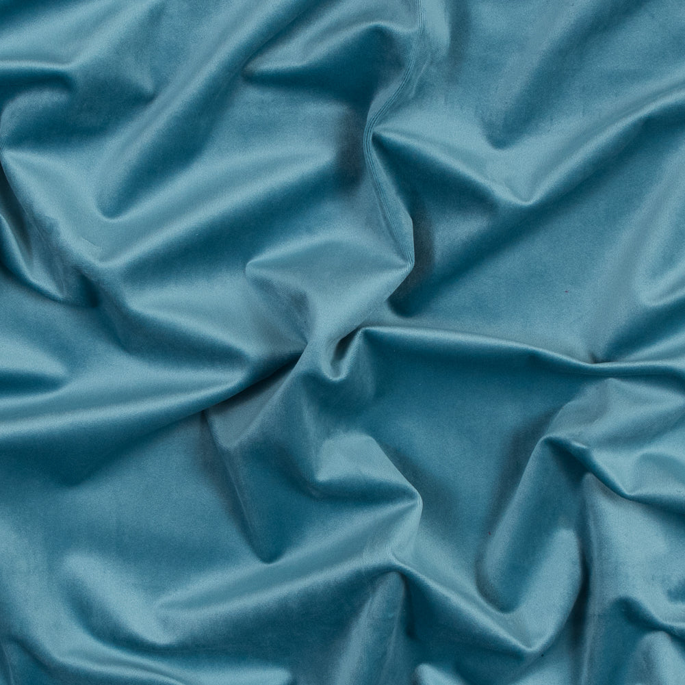 Ultra Soft Polyester Velvet - Topaz - British Imported
