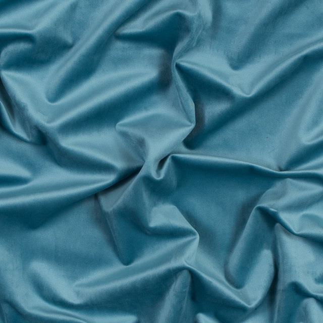 Ultra Soft Polyester Velvet - Topaz - British Imported