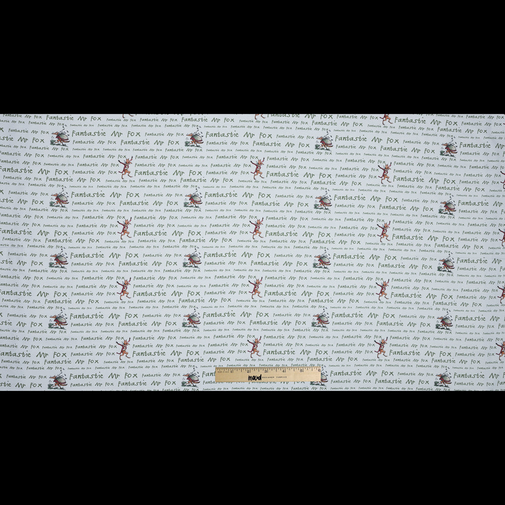 Squibbling Pen Printed Cotton Canvas Full