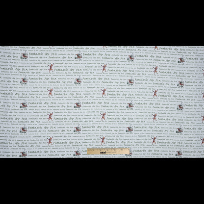 Squibbling Pen Printed Cotton Canvas Full