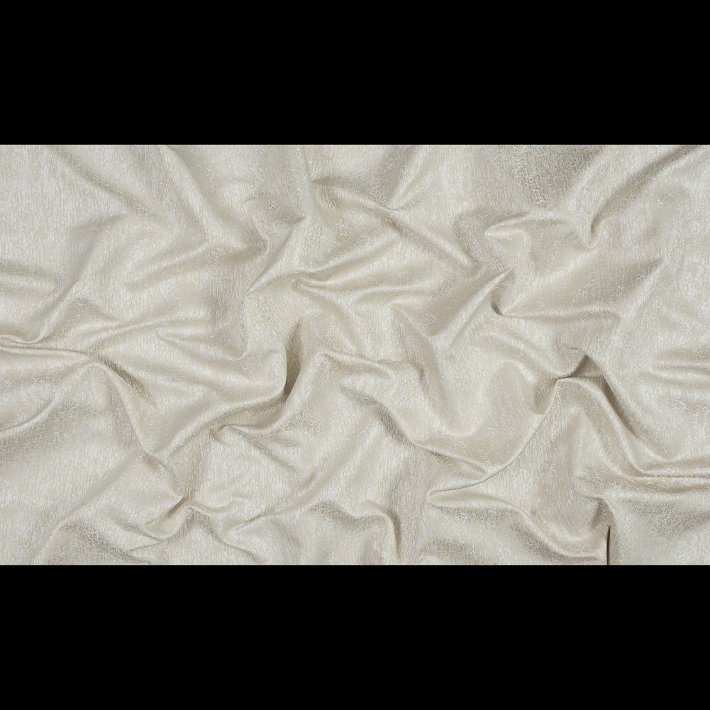 Satin-Face Jacquard - Champagne Crackle - British Imported Full
