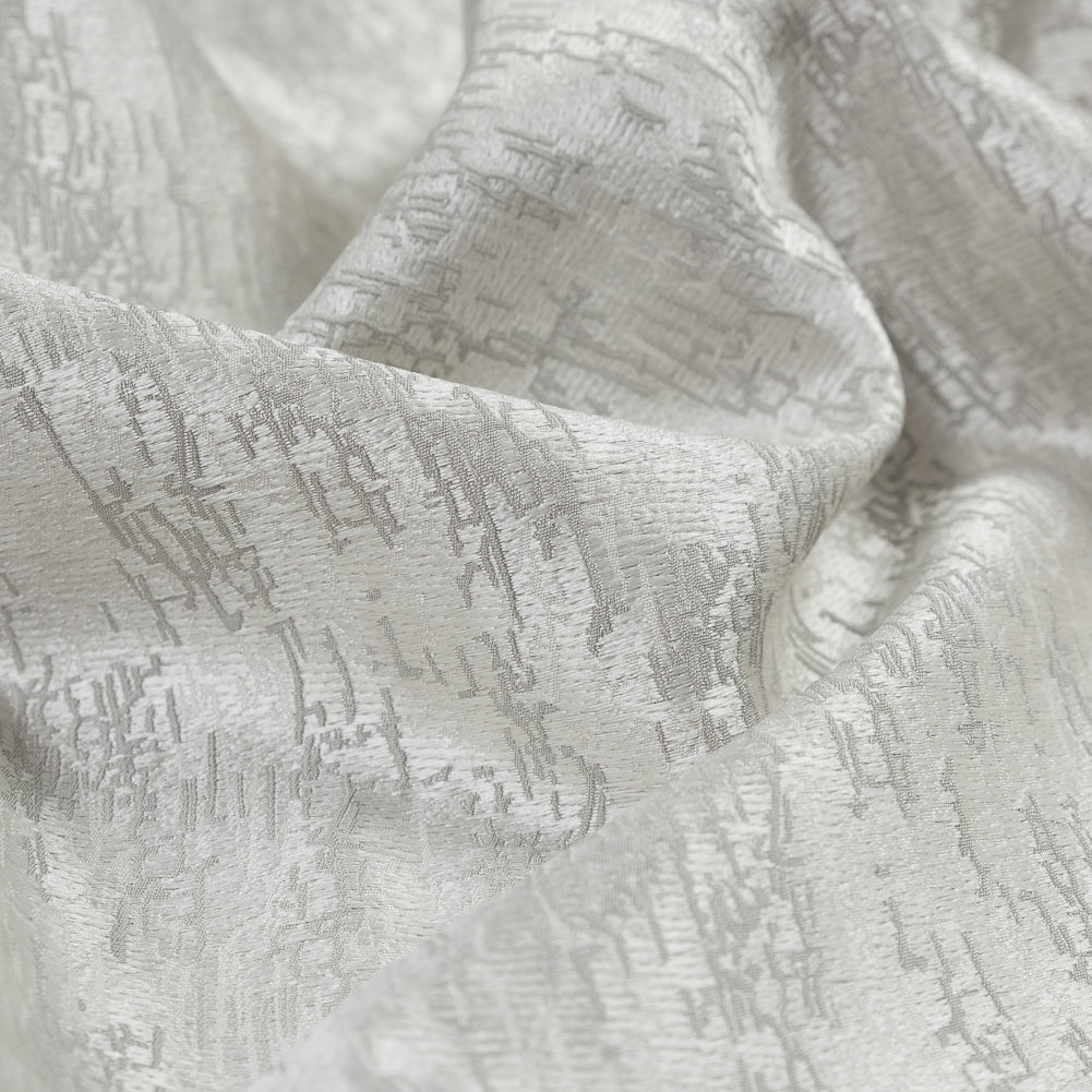 Satin-Face Jacquard - Dove Crackle - British Imported Detail