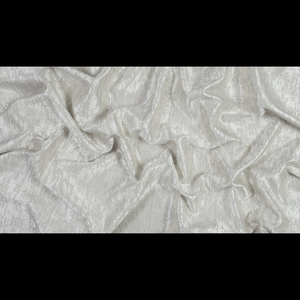 Satin-Face Jacquard - Dove Crackle - British Imported Full