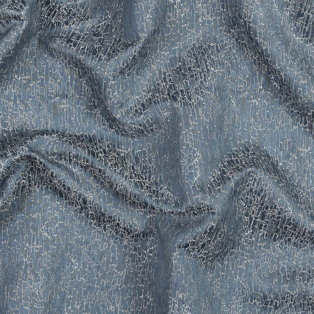 Satin-Face Jacquard - Sky Crackle - British Imported