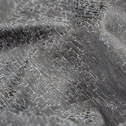 Satin-Face Jacquard - Slate Crackle - British Imported Detail
