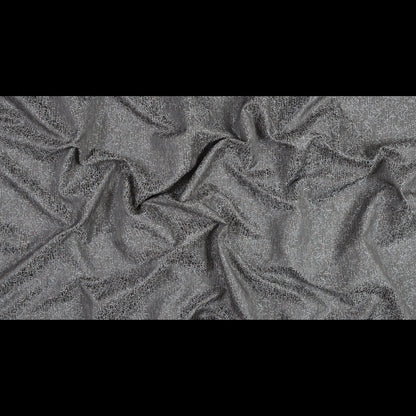 Satin-Face Jacquard - Slate Crackle - British Imported Full