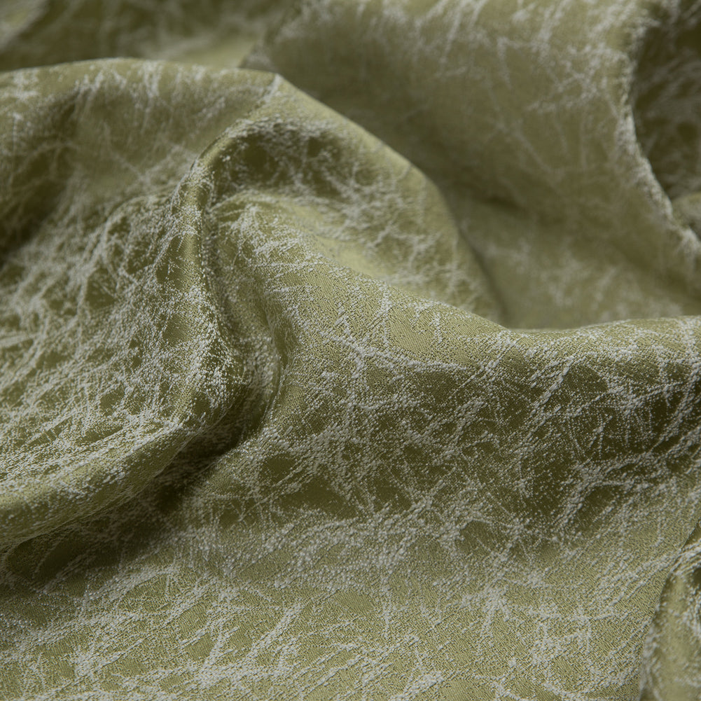 Satin-Faced Jacquard - Apple Cracked - British Imported Detail