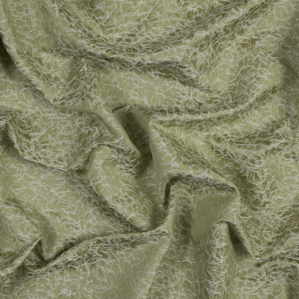 Satin-Faced Jacquard - Apple Cracked - British Imported