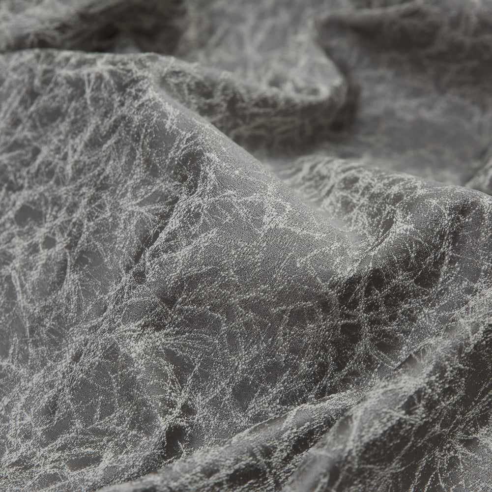 Satin-Faced Jacquard - Dove Cracked - British Imported Detail