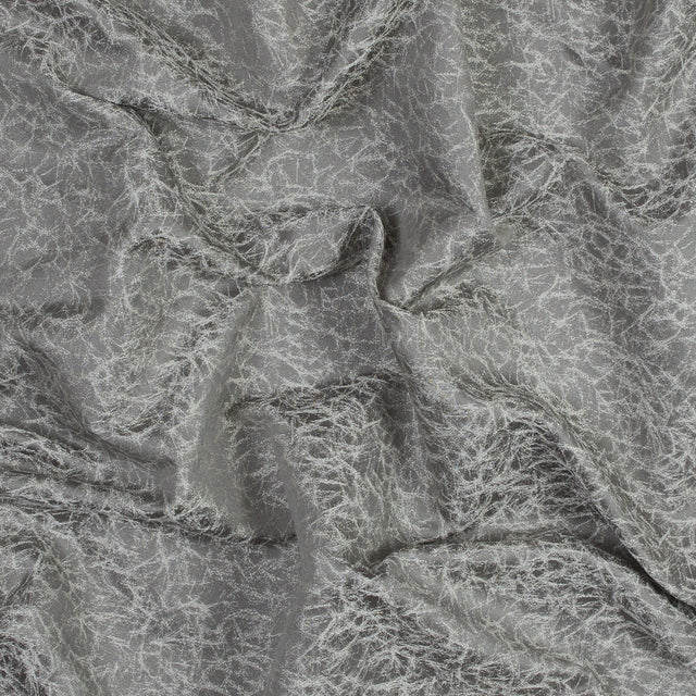 Satin-Faced Jacquard - Dove Cracked - British Imported