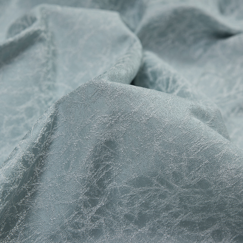 Satin-Faced Jacquard - Duckegg Cracked - British Imported Detail