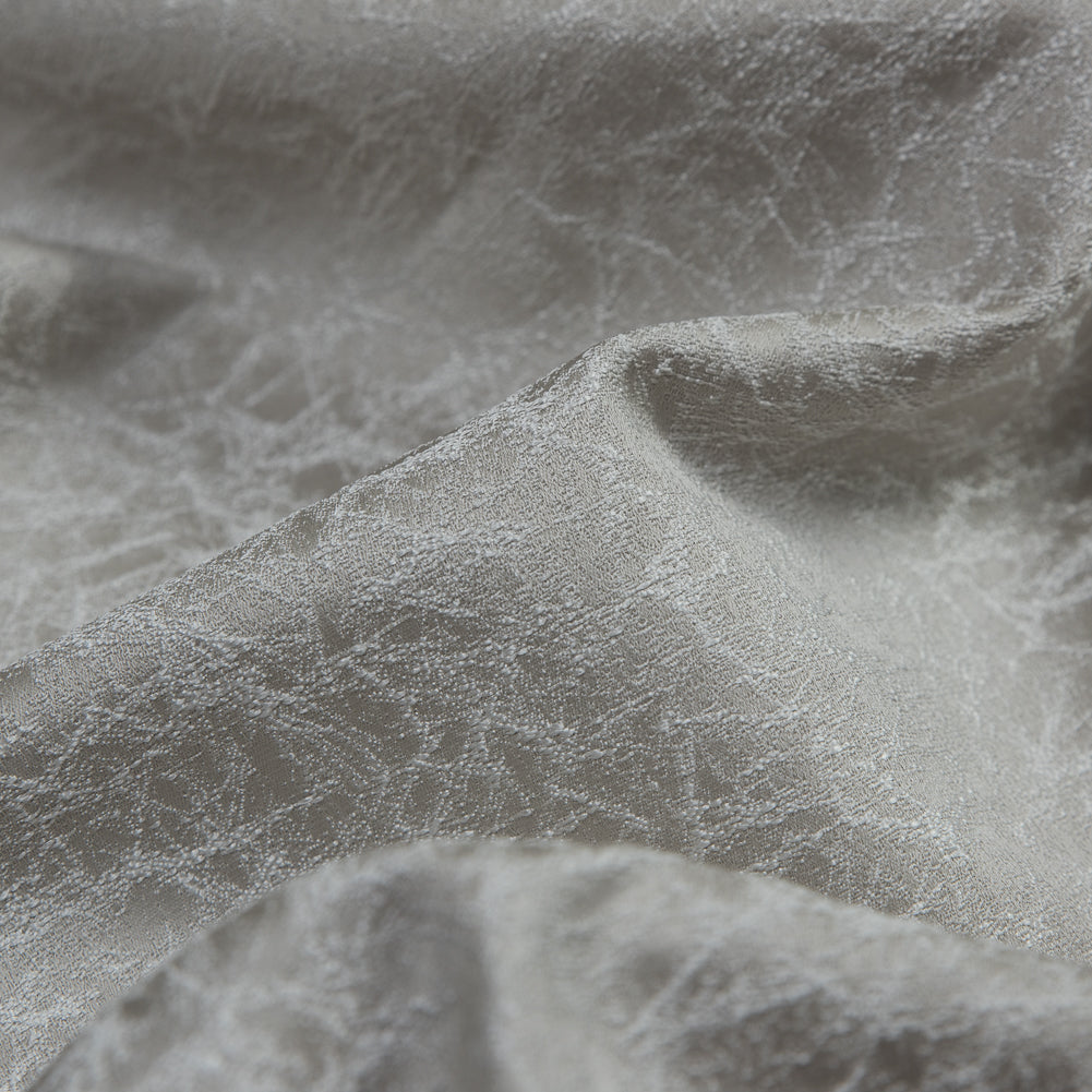 Satin-Faced Jacquard - Linen Cracked - British Imported Detail