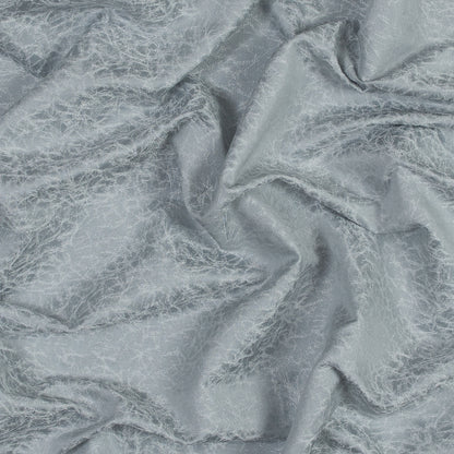 Satin-Faced Jacquard - Silver Cracked - British Imported