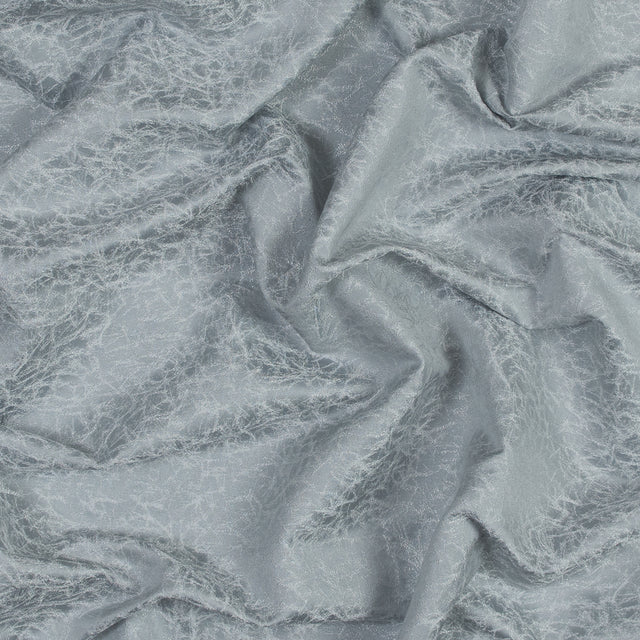 Satin-Faced Jacquard - Silver Cracked - British Imported