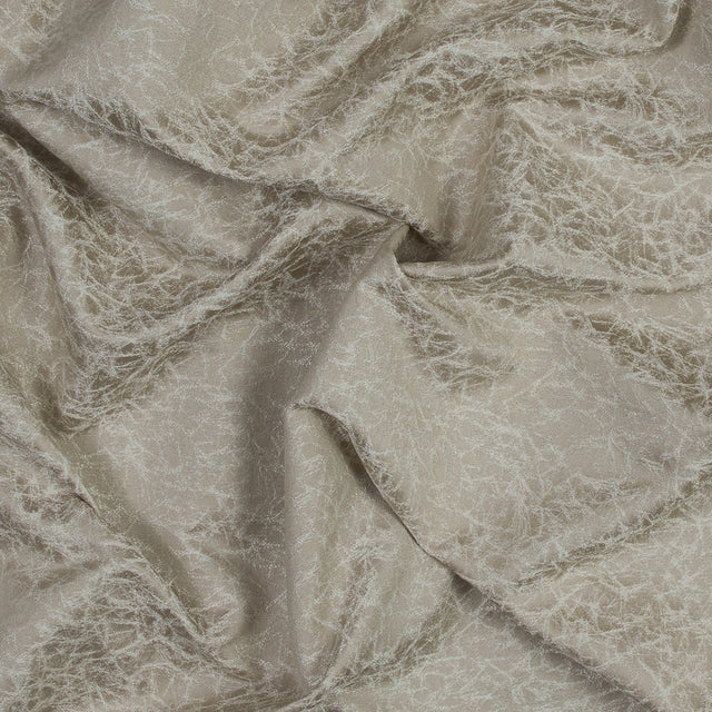 Satin-Faced Jacquard - Wheat Cracked - British Imported