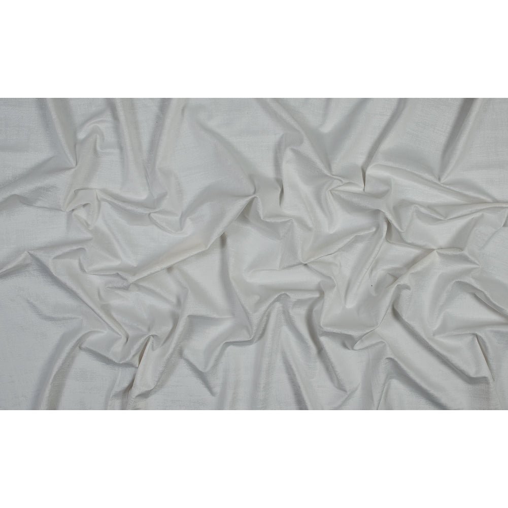 Embossed Textured Velvet - Alabaster - British Imported Full