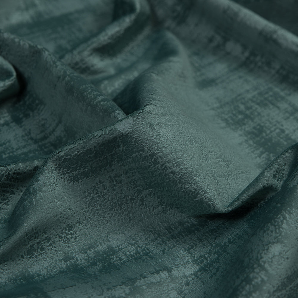 Embossed Textured Velvet - Aqua - British Imported Detail
