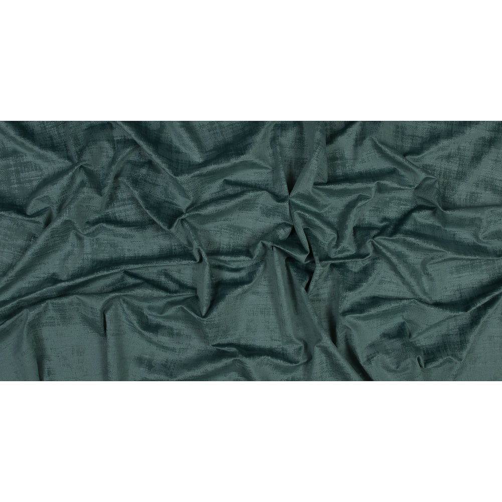 Embossed Textured Velvet - Aqua - British Imported Full
