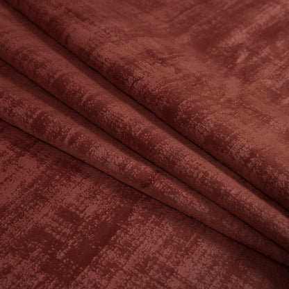 Embossed Textured Velvet - Crimson - British Imported Folded