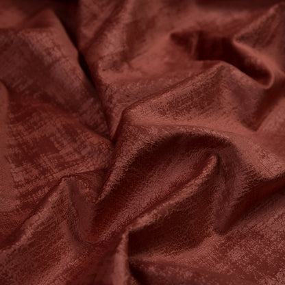 Embossed Textured Velvet - Crimson - British Imported Detail