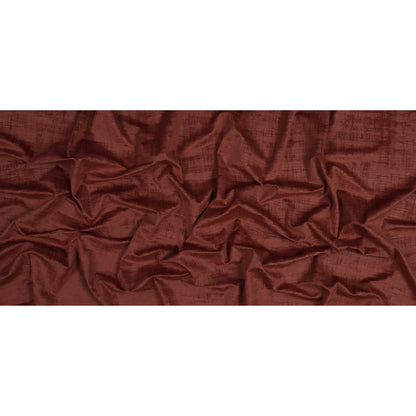 Embossed Textured Velvet - Crimson - British Imported Full