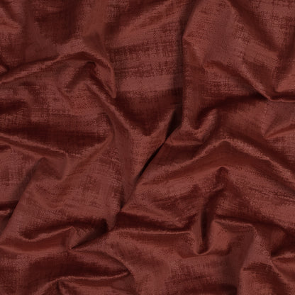 Embossed Textured Velvet - Crimson - British Imported