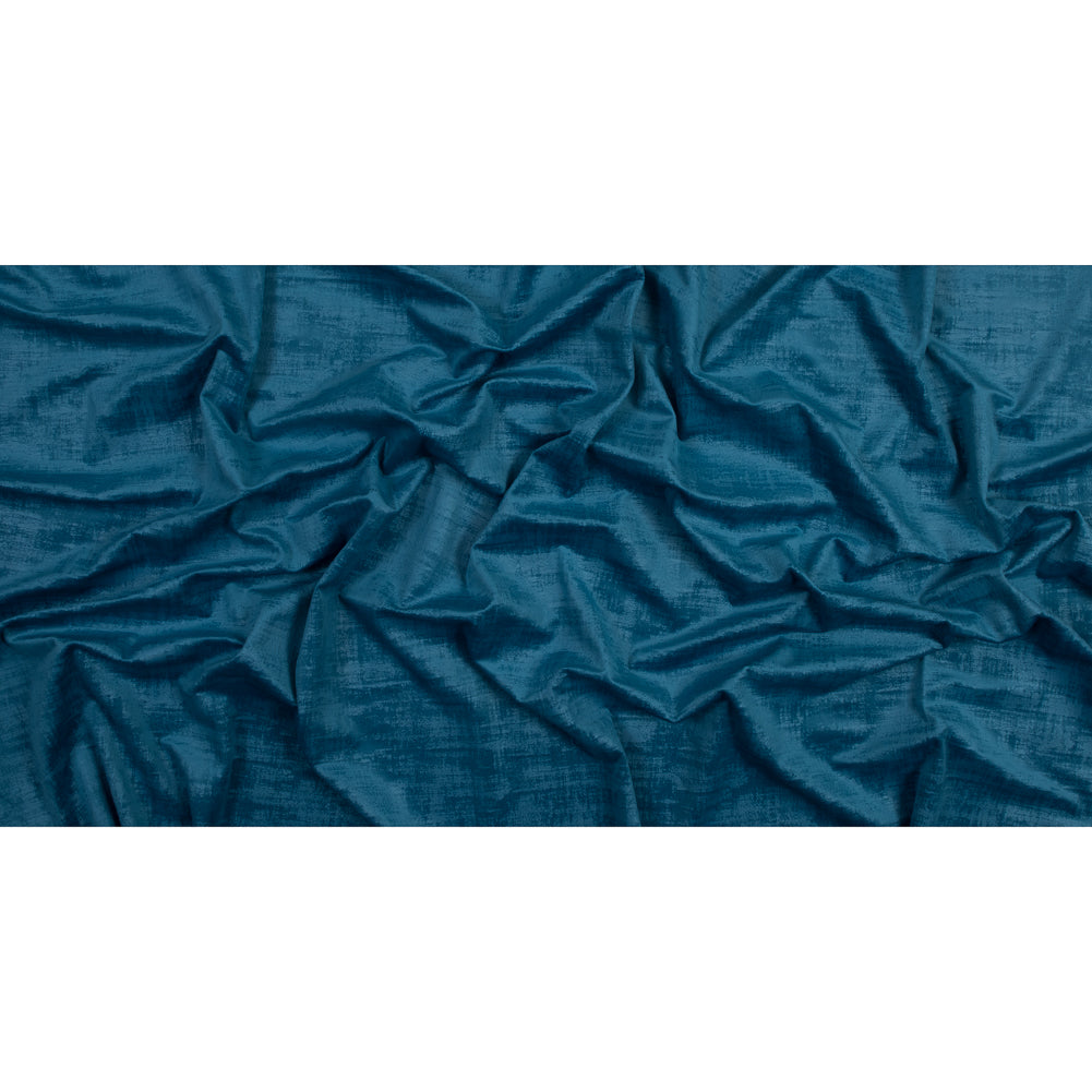 Embossed Textured Velvet - Marine - British Imported Full