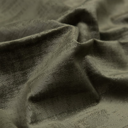 Embossed Textured Velvet - Olive - British Imported Detail