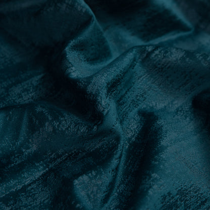 Embossed Textured Velvet - Peacock - British Imported Detail