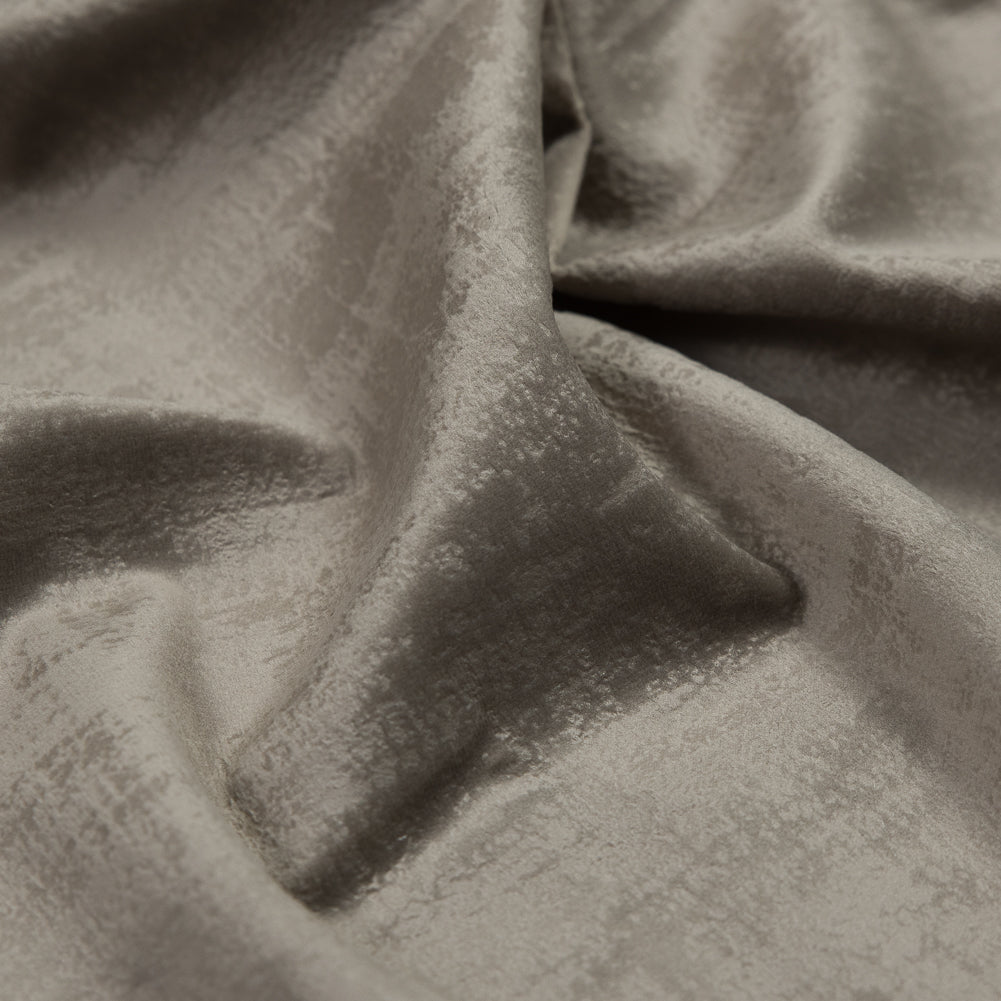 Embossed Textured Velvet - Putty - British Imported Detail